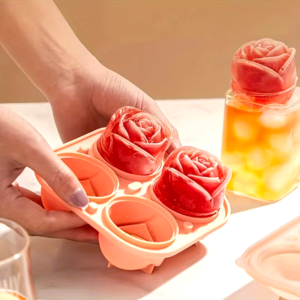 Elegant Rose Shaped Ice Cube Silicone | Icetray Flower | Ice Ball Mold Food Grade for Effortless Dessert Summer Drinks - Image 4