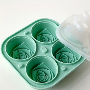 Elegant Rose Shaped Ice Cube Silicone | Icetray Flower | Ice Ball Mold Food Grade for Effortless Dessert Summer Drinks - Image 9